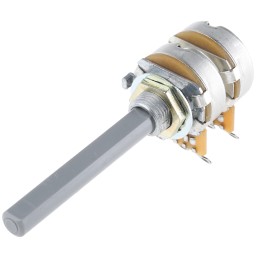 1 pcs - TE Connectivity 10kΩ Rotary Potentiometer 2-Gang Panel Mount, 27ESA103MMF50NF