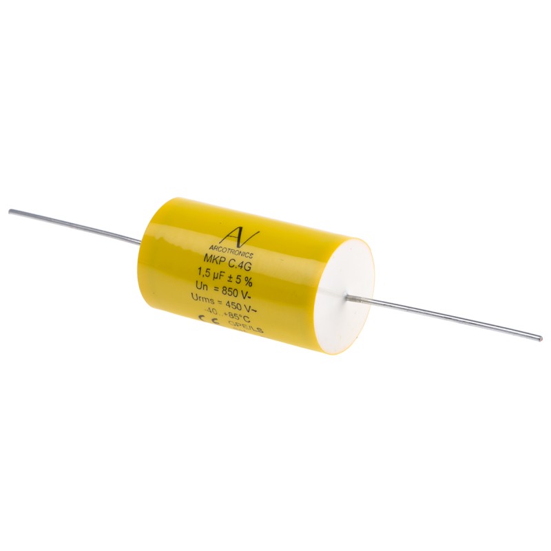 1 pcs - KEMET C4G Metallised Polypropylene Film Capacitor, 850V dc, ±5%, 1.5μF, Through Hole