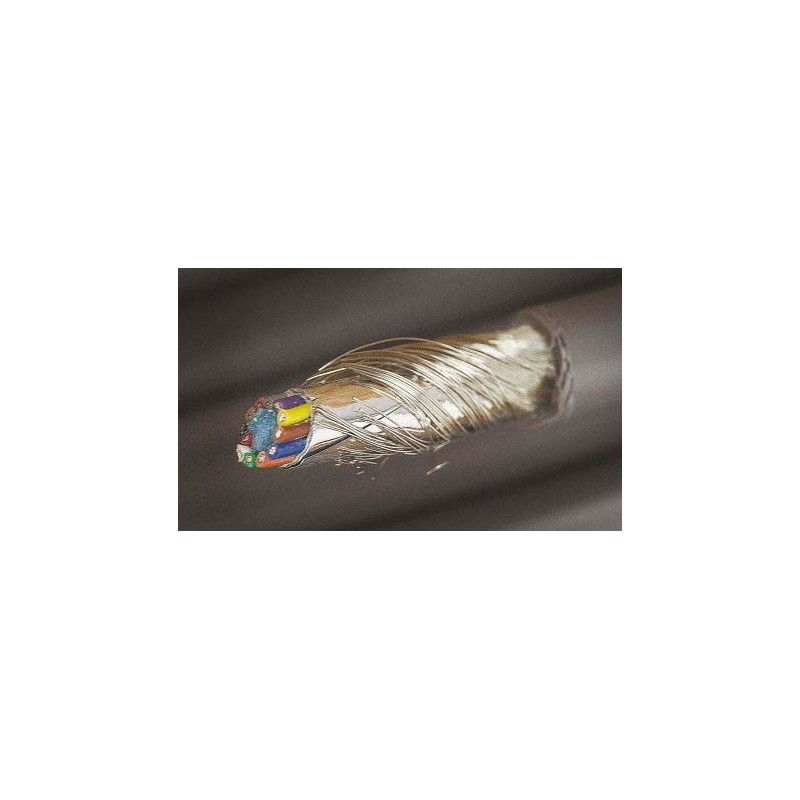 1 Reel of 30 M - Alpha Wire Multicore Industrial Cable, 0.14 mm², 12 Cores, 26 AWG, Screened, 30m, Grey Sheath