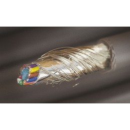 1 Reel of 30 M - Alpha Wire Multicore Industrial Cable, 0.14 mm², 12 Cores, 26 AWG, Screened, 30m, Grey Sheath