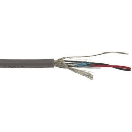 1 Reel of 30 M - Alpha Wire Multicore Industrial Cable, 0.2 mm², 2 Cores, 24 AWG, Screened, 30m, Grey Sheath