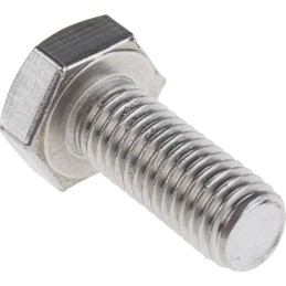 1 Bag of 25 - Plain Stainless Steel Hex, Hex Bolt, M10 x 25mm