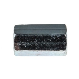 1 Bag of 25 - 18mm Bright Zinc Plated Steel Coupling Nut, M6