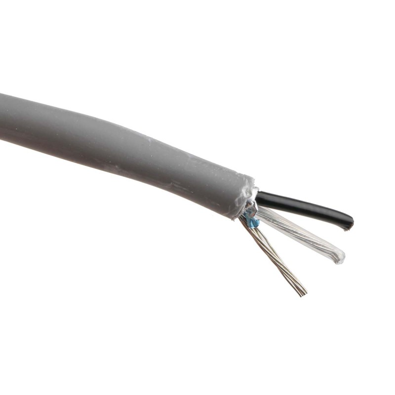 1 Reel of 304 - Belden Twisted Pair Data Cable, 1 Pairs, 0.35 mm², 2 Cores, 22 AWG, Screened, 305m, Chrome Sheath