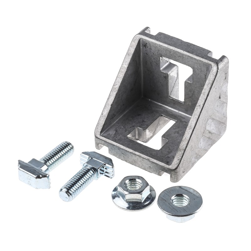 1 pcs - Bosch Rexroth M8 Angle Bracket Connecting Component, Strut Profile 50 mm, Groove Size 10mm