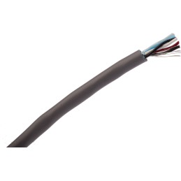 1 Reel of 304 M - Alpha Wire Twisted Pair Data Cable, 2 Pairs, 0.23 mm², 4 Cores, 24 AWG, Screened, 304m, Grey Sheath