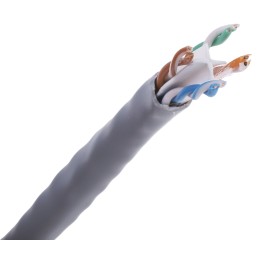 1 Reel of 305 M - RS PRO Cat6 Ethernet Cable, U/UTP, Grey PVC Sheath, 305m