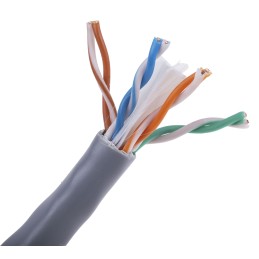 1 Reel of 305 M - RS PRO Cat6 Ethernet Cable, U/UTP, Grey PVC Sheath, 305m