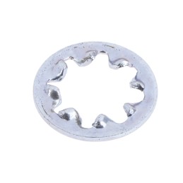 1 Bag of 250 - Bright Zinc Plated Steel Internal Tooth Shakeproof Washer, M4