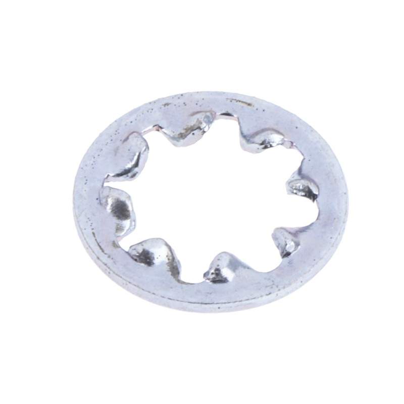 1 Bag of 250 - Bright Zinc Plated Steel Internal Tooth Shakeproof Washer, M4