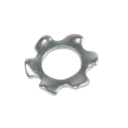 1 Bag of 250 - Bright Zinc Plated Steel External Tooth Lock Washer, M2.5