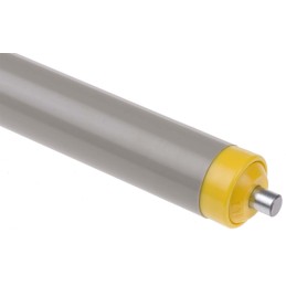1 pcs - Interroll PVC Round Conveyor Roller Spring Loaded 20mm Dia. x 300mm L, 10N Load Capacity Steel, 6mm Spindle, 317mm