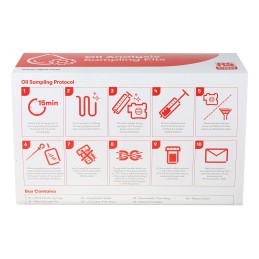 10 pcs - RS PRO 10 unit Box Oil Test Kit and Analysis Service for Automotive, Industrial Machinery and Manufacturing, Marine