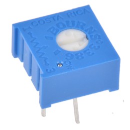 1 pcs - 220Ω, Through Hole Trimmer Potentiometer 0.5W Top Adjust Bourns, 3386