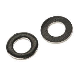 1 Bag of 250 - Nickel Plated Brass Plain Washers, M5