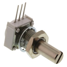 1 pcs - Vishay 2.5kΩ Rotary Potentiometer 1-Gang, Panel Mount (Through Hole), 14910F0GJSX10252KA