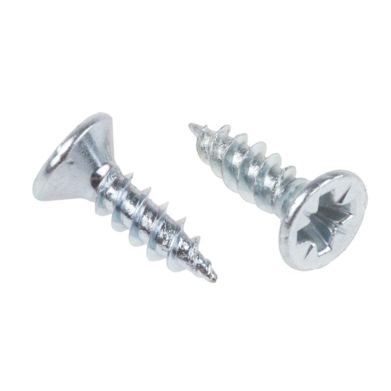 1 Bag of 250 - RS PRO Pozidriv Countersunk Steel Wood Screw Bright Zinc Plated, No. 6 Thread, 1/2in Length