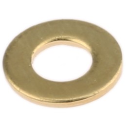 1 Bag of 250 - Brass Plain Washers, M4, DIN 125A