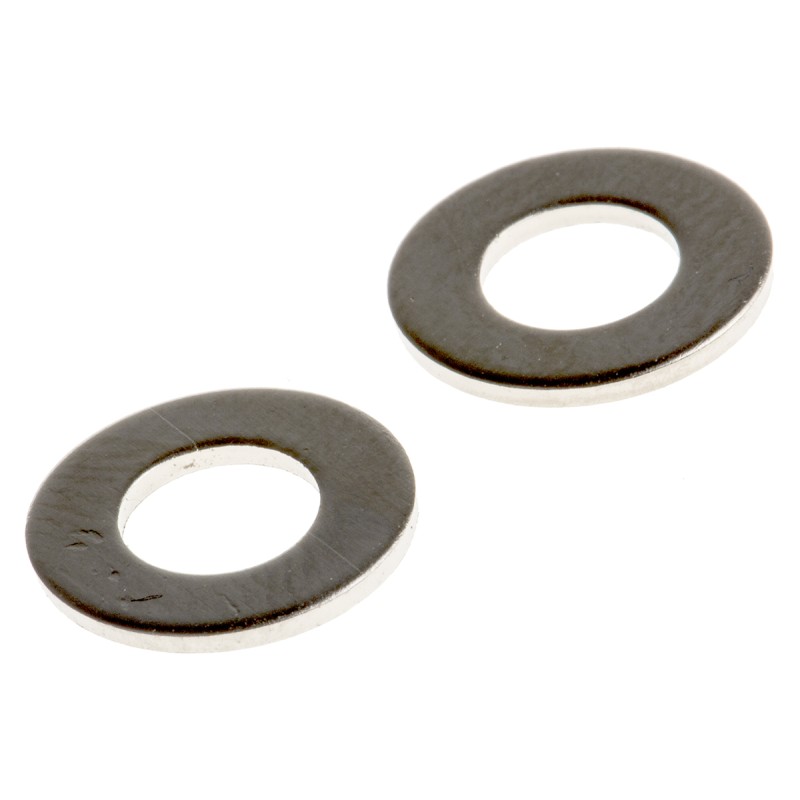 1 Bag of 250 - Nickel Plated Brass Plain Washers, 2BA, BS 3410