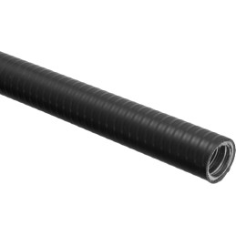 1 Reel of 50 M - RS PRO Flexible Conduit, 25mm Nominal Diameter, Galvanised Steel, Black