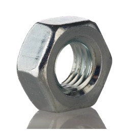 1 Bag of 250 - RS PRO, Bright Zinc Plated Steel Hex Nut, DIN 934, M3