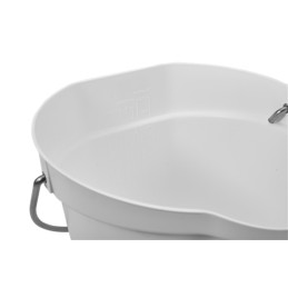 1 pcs - 6L Plastic White Bucket With Handle