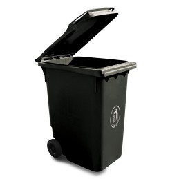 1 pcs - RS PRO 360L Grey Flip Polyethylene Waste Bin