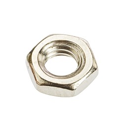 1 Bag of 250 - RS PRO, Nickel Plated Brass Hex Nut, DIN 439B, M4