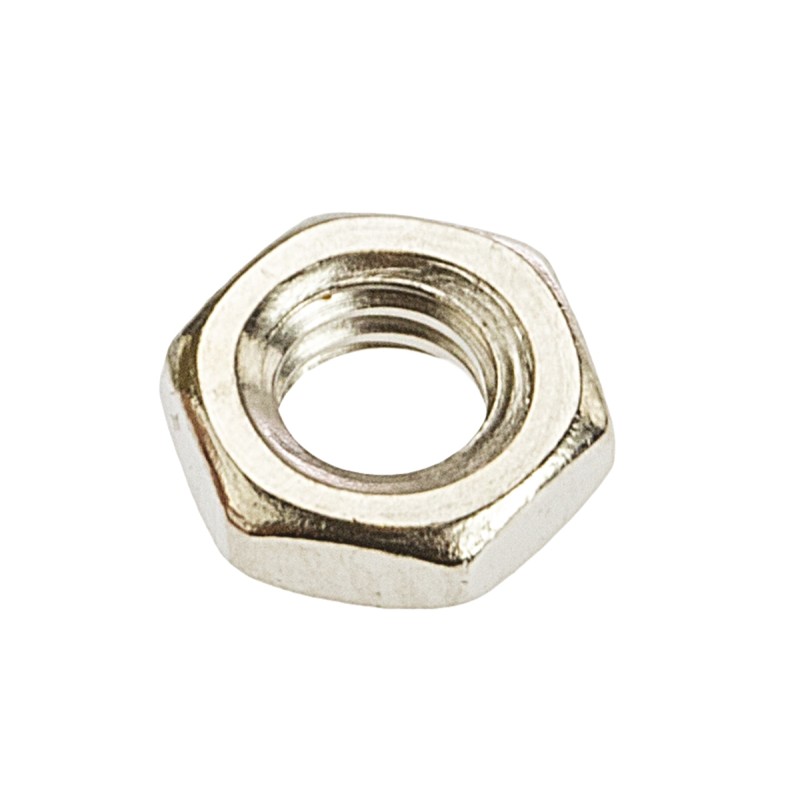 1 Bag of 250 - RS PRO, Nickel Plated Brass Hex Nut, DIN 439B, M4