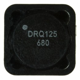 10 pcs : DRQ125-680-R - INDUCT ARRAY 2 COIL 67.91UH SMD