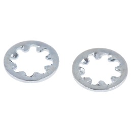 1 Bag of 250 - Bright Zinc Plated Steel Internal Tooth Shakeproof Washer, M5