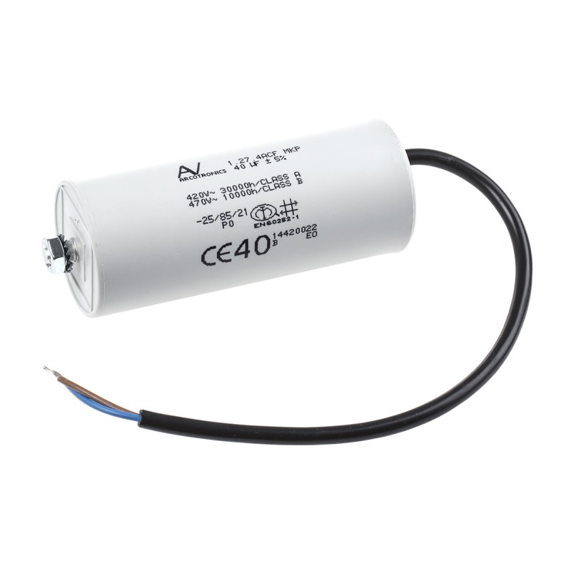 1 pcs - KEMET C27 Metallised Polypropylene Film Capacitor, 470V ac, ±5%, 40μF, Chassis Mount