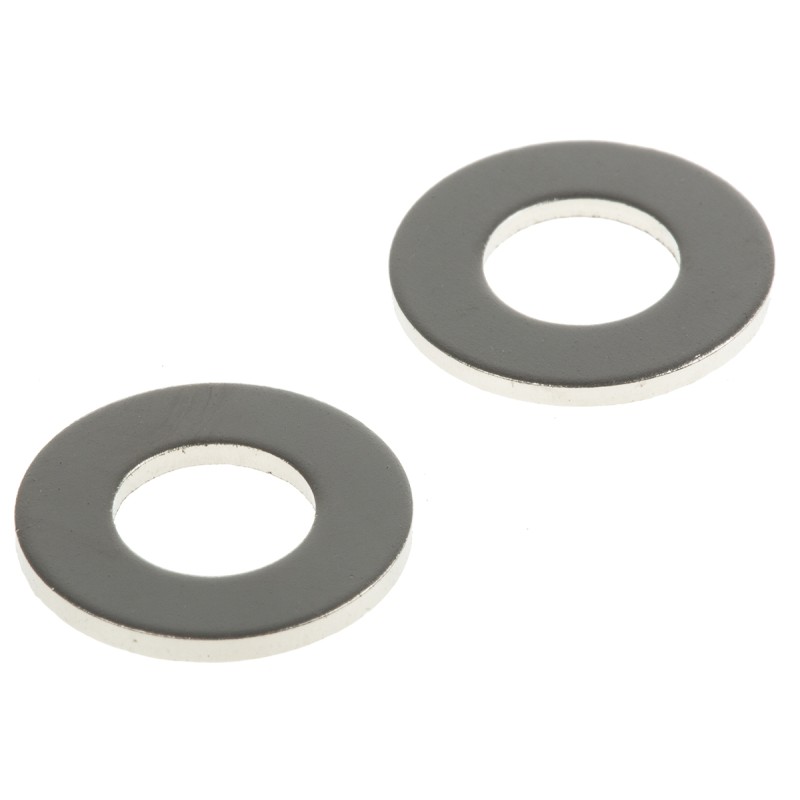 1 Bag of 250 - Nickel Plated Brass Plain Washers, 0BA