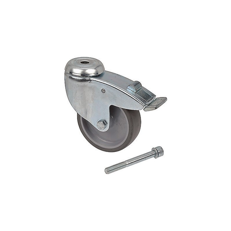1 pcs - Tente Swivel Castor Wheel, 100kg Capacity, 125mm Wheel