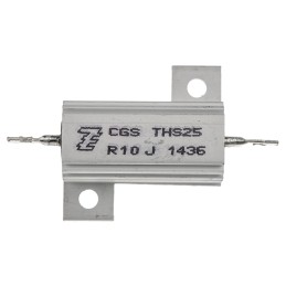 1 pcs - TE Connectivity, 100mΩ 25W Wire Wound Chassis Mount Resistor THS25R10J ±5%