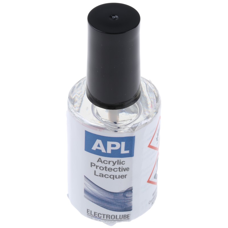 1 pcs - Electrolube Transparent Acrylic Resin Conformal Coating, 15 ml Bottle, -55°C min, +125°C max