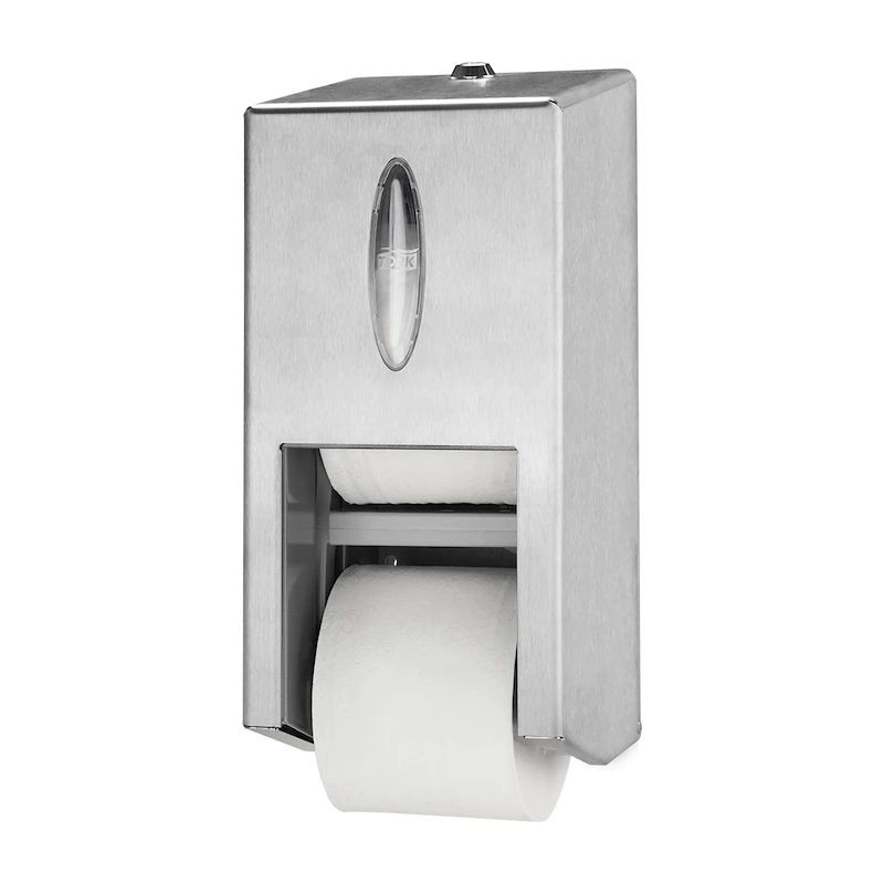 1 pcs - Tork Steel Metal Toilet Roll Dispenser, 143mm x 325mm x 149mm