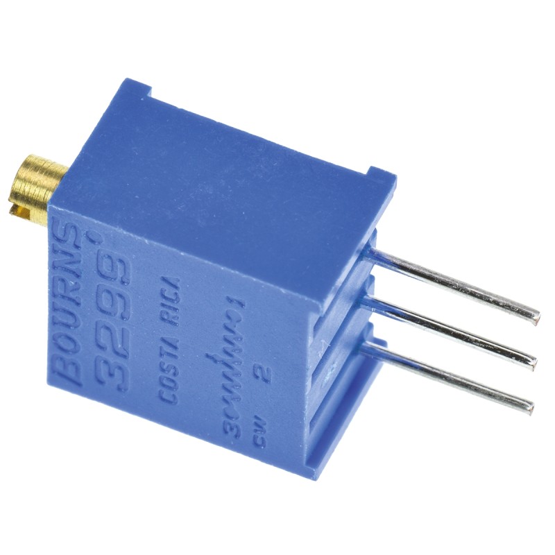 1 pcs - 10kΩ, Through Hole Trimmer Potentiometer 0.5W Top Adjust Bourns, 3299