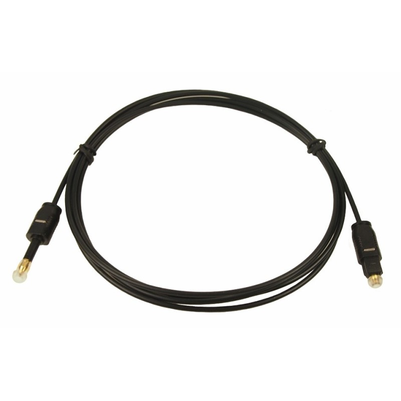 1 pcs - RS PRO TOSlink to Male 3.5mm Stereo Jack TOSLINK Fiber Optic Audio Cable Assembly, 2.5m