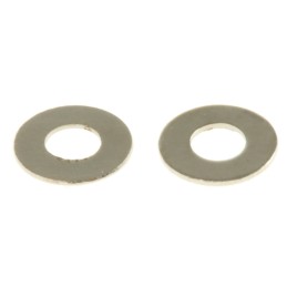1 Bag of 250 - Nickel Plated Brass Plain Washers, M2, DIN 125A
