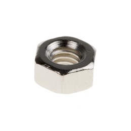 1 Bag of 250 - RS PRO, Nickel Plated Brass Lock Nut, BS 57, 4BA