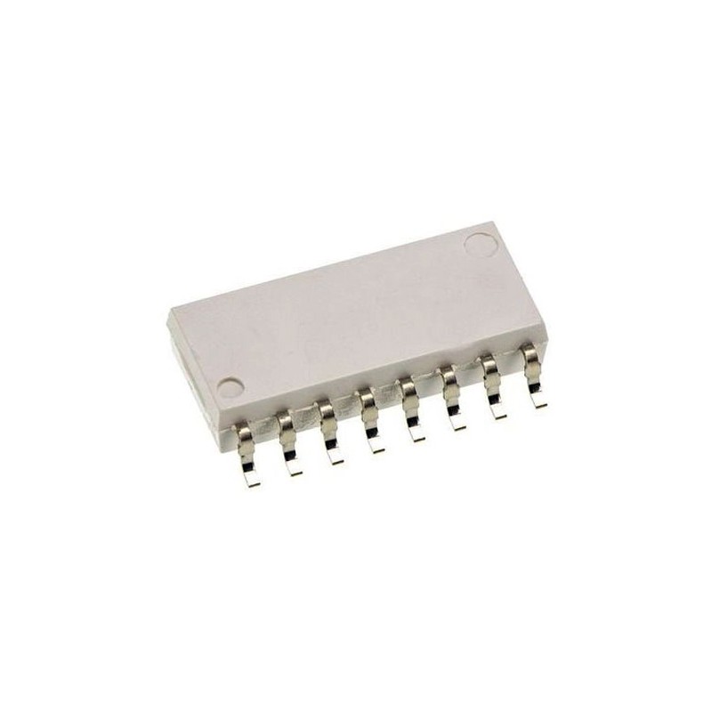 10 pcs - Vishay, TCMT4600 DC Input Phototransistor Output Quad Optocoupler, Surface Mount, 16-Pin SOP