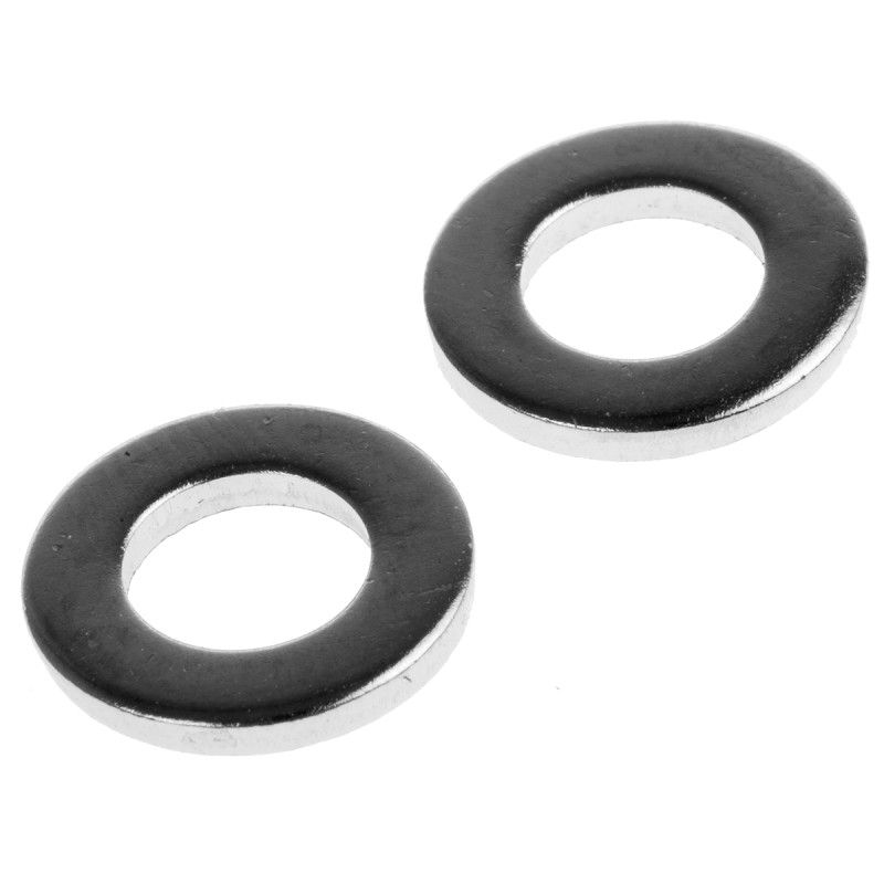 1 Bag of 250 - Nickel Plated Brass Plain Washers, M6, DIN 125A