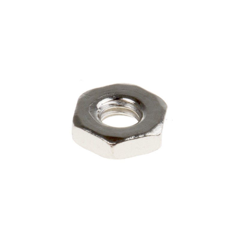 1 Bag of 250 - RS PRO, Nickel Plated Brass Hex Nut, DIN 439B, M2.5