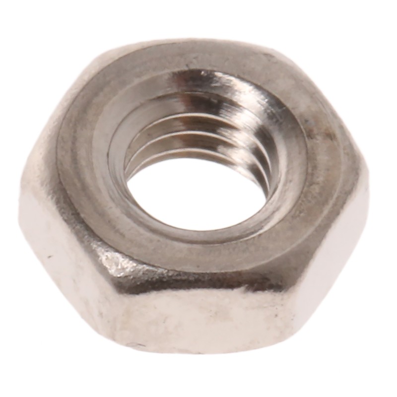 1 Bag of 250 - RS PRO, Nickel Plated Brass Hex Nut, DIN 934, M3