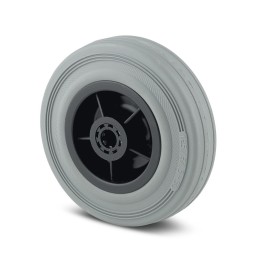 1 pcs - Tente Grey Rubber Non-Marking Trolley Wheel, 70kg