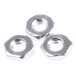 1 Bag of 250 - RS PRO, Nickel Plated Brass Hex Nut, DIN 439B, M2