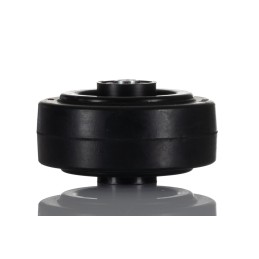 1 pcs - Tente Black Rubber Non-Marking Trolley Wheel, 70kg
