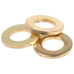 1 Bag of 250 - Brass Plain Washers, M5, DIN 125A