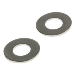 1 Bag of 250 - Nickel Plated Brass Plain Washers, M3.5, DIN 125A